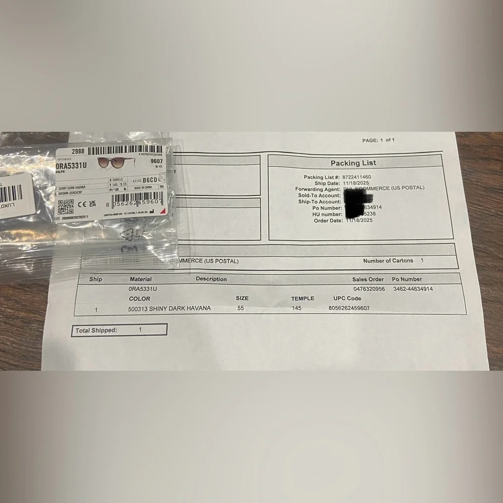 Ralph Lauren Brown Tortoise Sunglasses. NWT - Picture 9 of 11